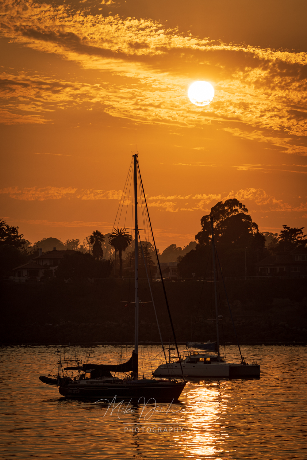 Santa Cruz Sunset over the bay