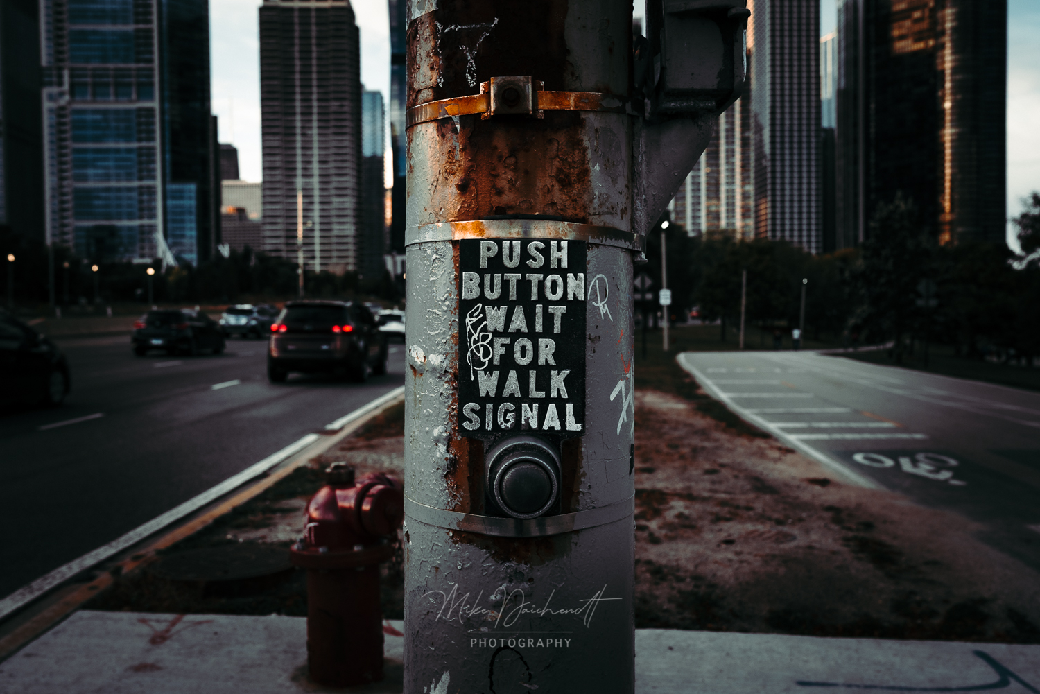 Push Button Wait for Walk Signal